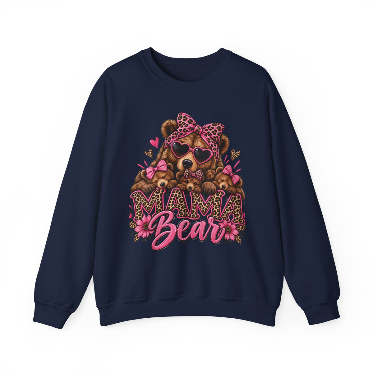Mama Bear Floral Crewneck Sweatshirt