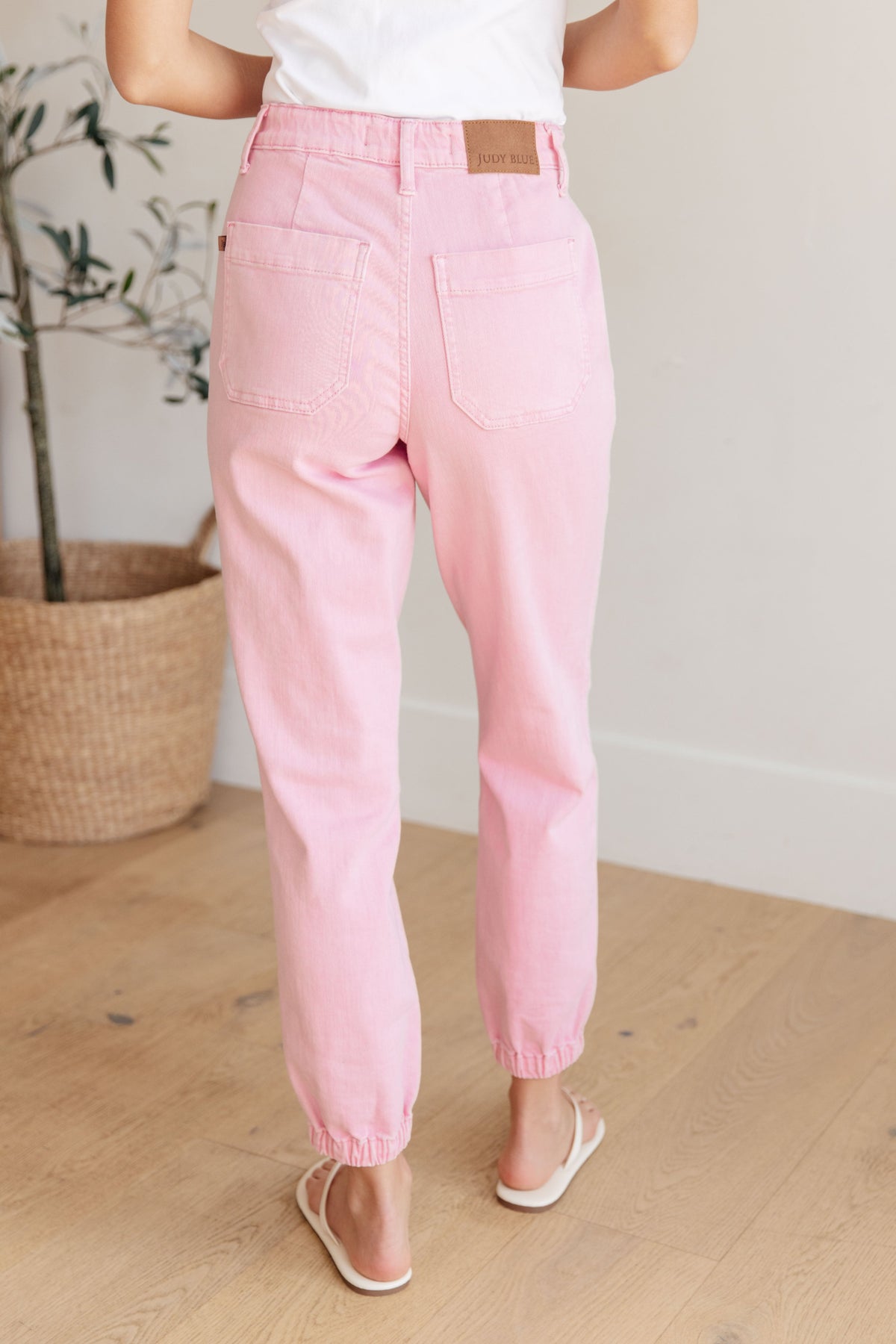 Regina High Rise Garment Dyed Denim Judy Blue Jogger