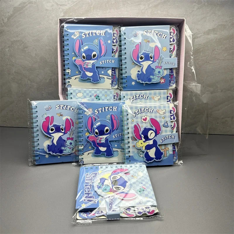 1pc Lilo & Stitch Notebook Anime Cartoon School Supplies Portable Diary Fashion Office Supplies Coil Book Cute Gift In Stock