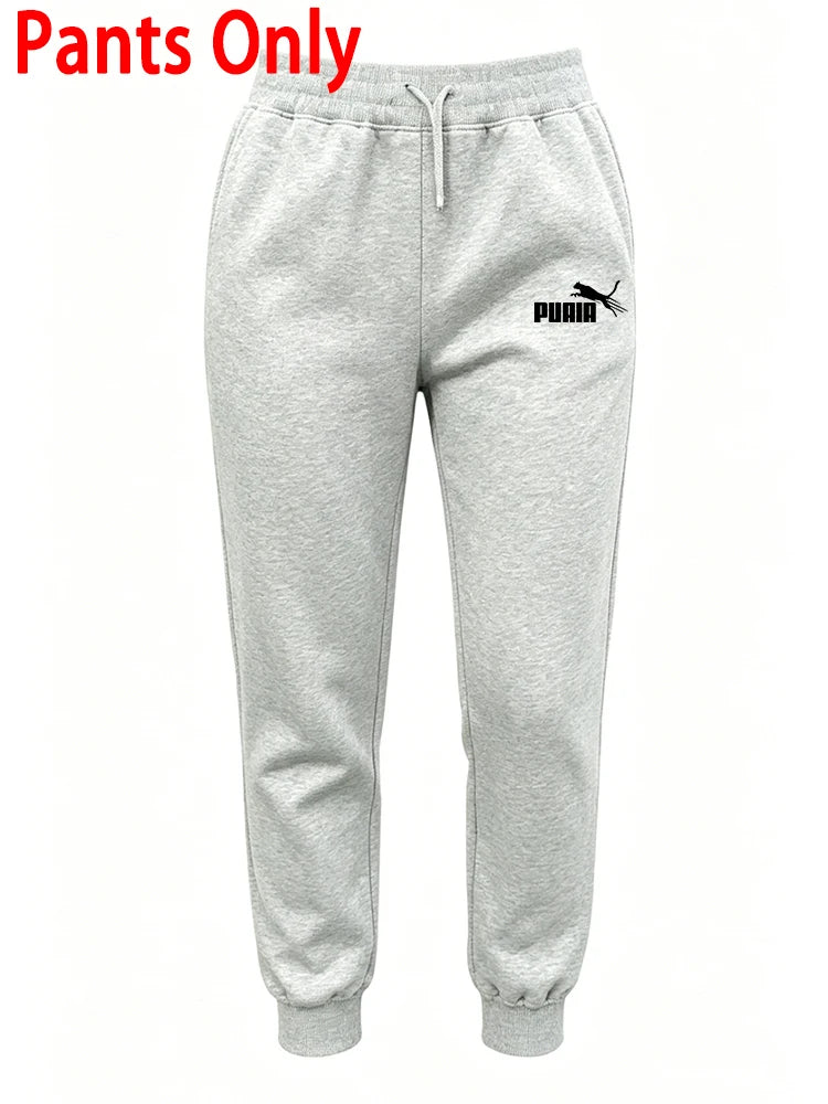 Pure Color Sportswear Women's Set/Hoodie/Pants Autumn Winter Daily Casual Sports Jogging Suits Hooded Sweatshirts and Sweatpants