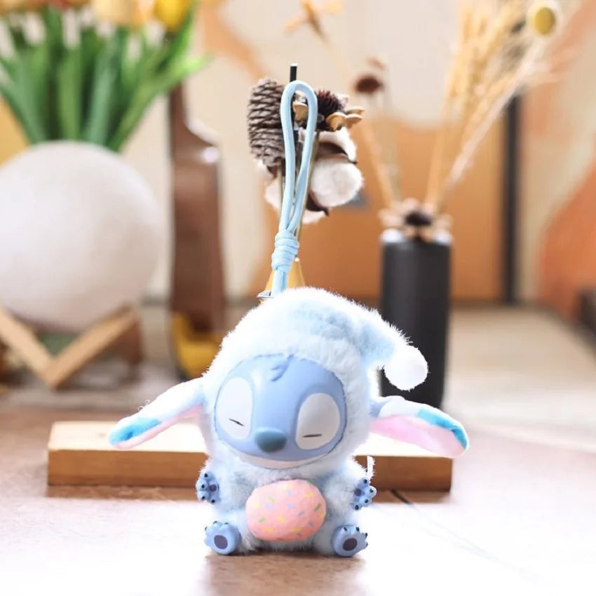 Stitch Eat Before Sleep Blind Box Random Style Vinyl Plush Pendant Keychain Cute Cartoon Doll Kawaii Surprise Collectible Gift