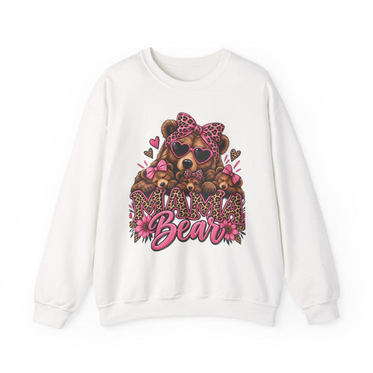 Mama Bear Floral Crewneck Sweatshirt