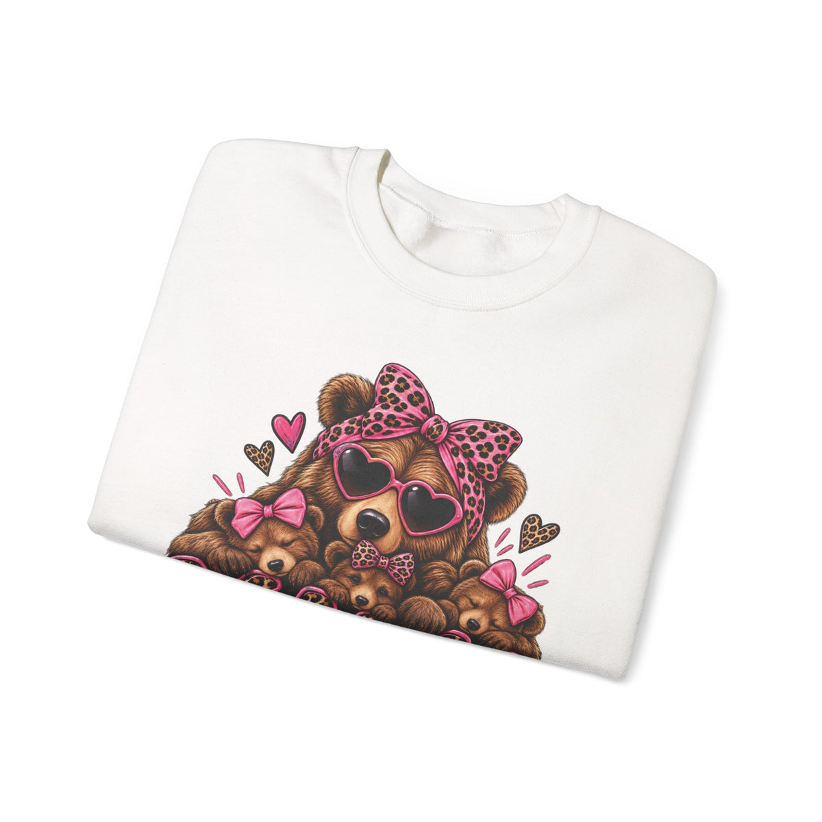 Mama Bear Floral Crewneck Sweatshirt