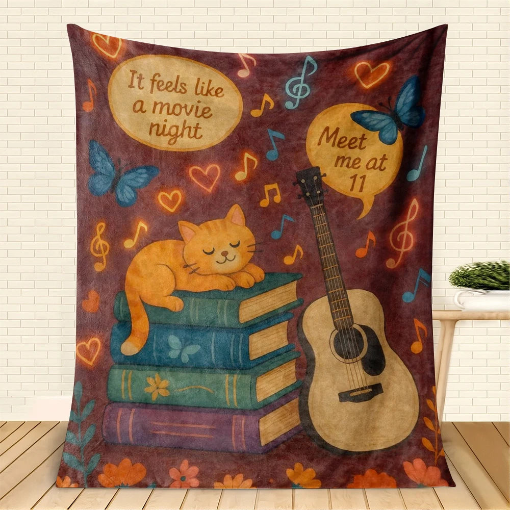 1PC Throw Cute Highland Cow Flannel Blanket for Couch Bed Sofa Warm Blankets Perfect Festival Gifts for a Girl Boy Who Loves Cow