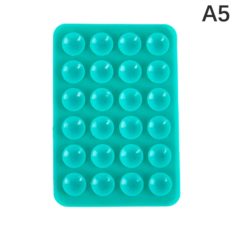 Double Side Silicone Suction Pad For Mobile Phone Fixture Suction Cup Backed Adhesive Silicone Rubber Sucker Pad For Fixed Pad