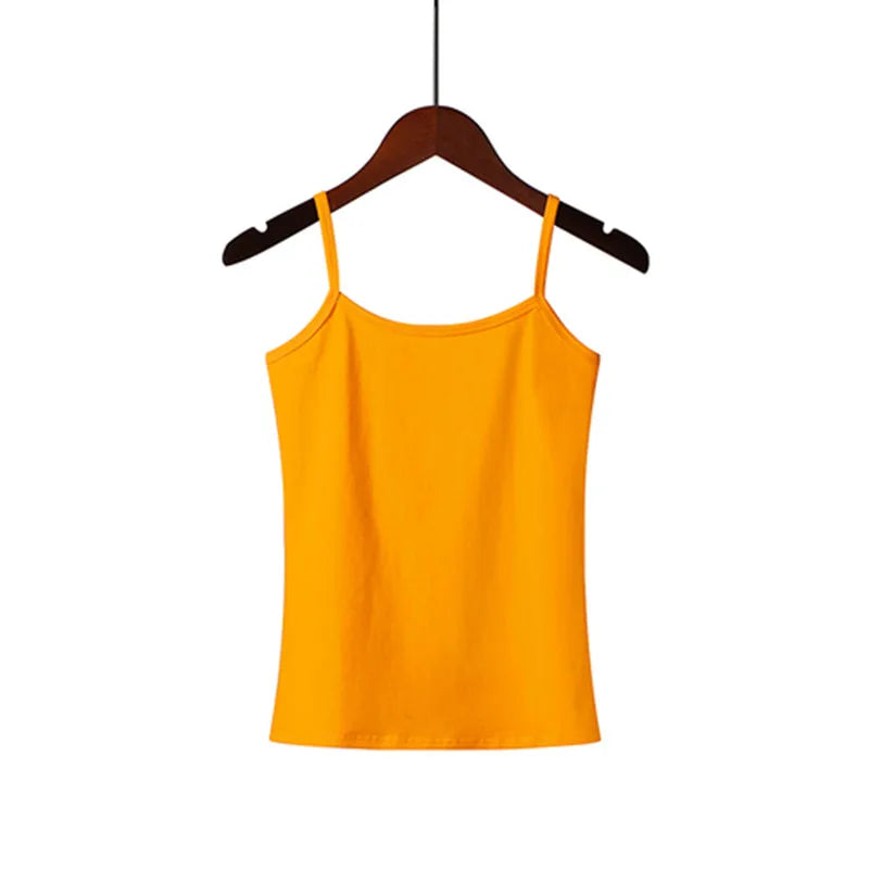 2025 Spring Summer Tank Tops Women Sleeveless Big Size T Shirt Ladies Vest Singlets Camisole Cotton Ladies Vest 16 Colors 3XL