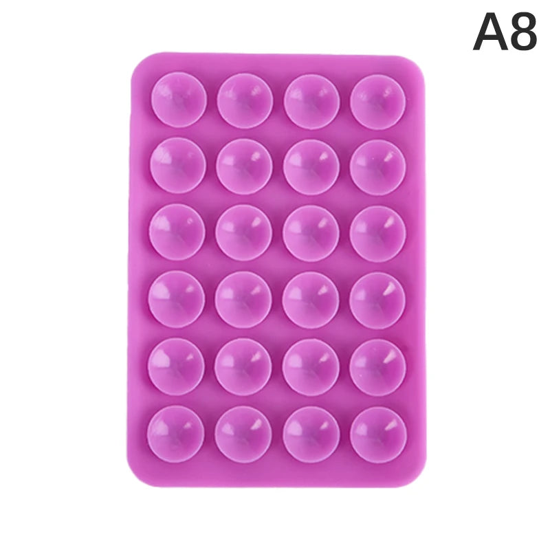 Double Side Silicone Suction Pad For Mobile Phone Fixture Suction Cup Backed Adhesive Silicone Rubber Sucker Pad For Fixed Pad