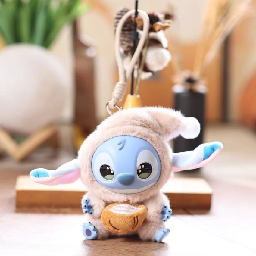 Stitch Eat Before Sleep Blind Box Random Style Vinyl Plush Pendant Keychain Cute Cartoon Doll Kawaii Surprise Collectible Gift