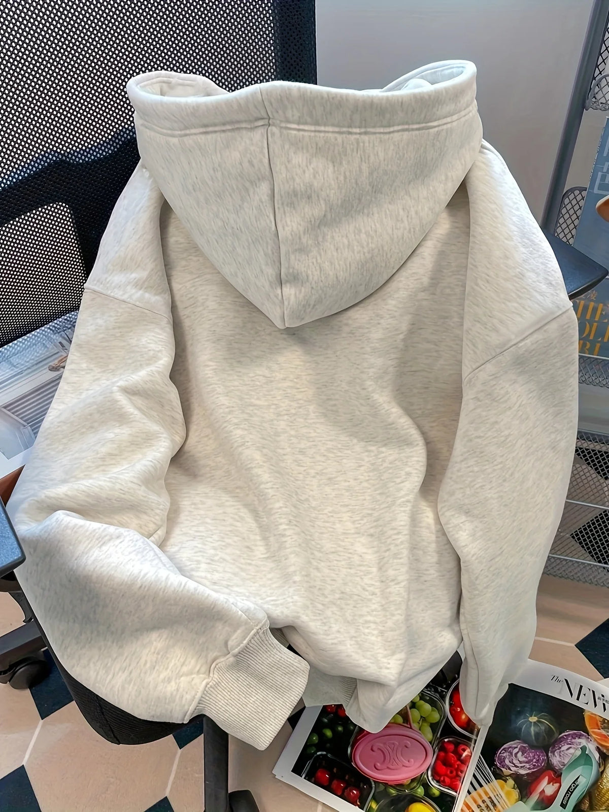 Bow Print Hooded Sweatshirt Women's Bow Print Long Sleeve Hooded Sweatshirt Comfortable Loose Fit Sweatshirt Kangaroo Pocket