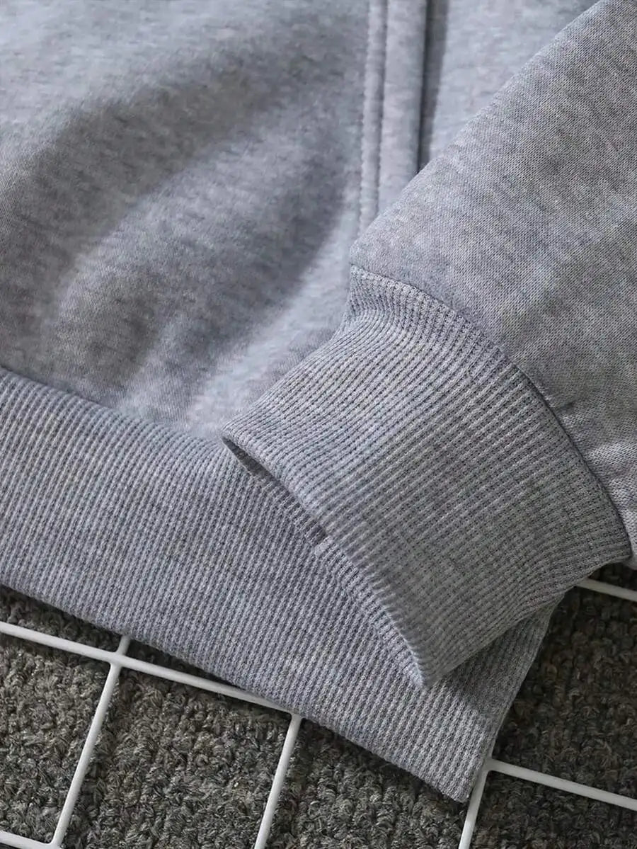 2026 Fashion New Arrival Plus Size Womens Heart Letter Graphic Print Pocket Drawstring Hoodie Winter Casual Sweatshirt Basic Top T Shirt